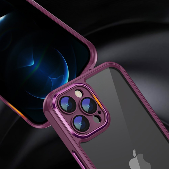 Etui do iPhone 12 Pro Max, ERBORD Impact Guard, bordowe