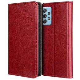 Skórzane Etui Wallet do Samsung Galaxy A72 5G / A72 LTE, Red