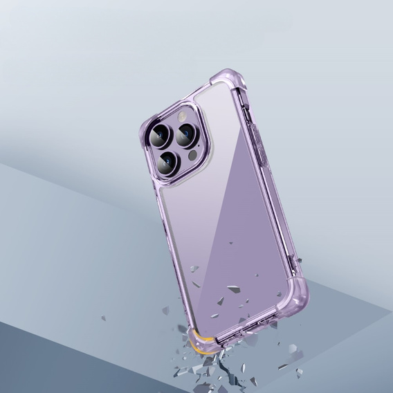 Etui do iPhone 14 Pro, ERBORD CornerShield, fioletowe