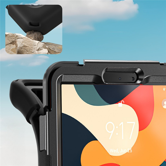 Pancerne etui z podstawką i paskiem na ramię do Lenovo Tab One