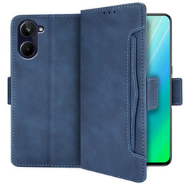 Etui z klapką do Realme 10 4G, Card Slot, niebieskie