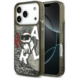 Etui Karl Lagerfeld Liquid Glitter Choupette MagSafe do iPhone 17 Pro Max