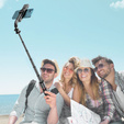 Tech-Protect Kijek Selfie Stick Tripod Bluetooth z lampą LED, czarny