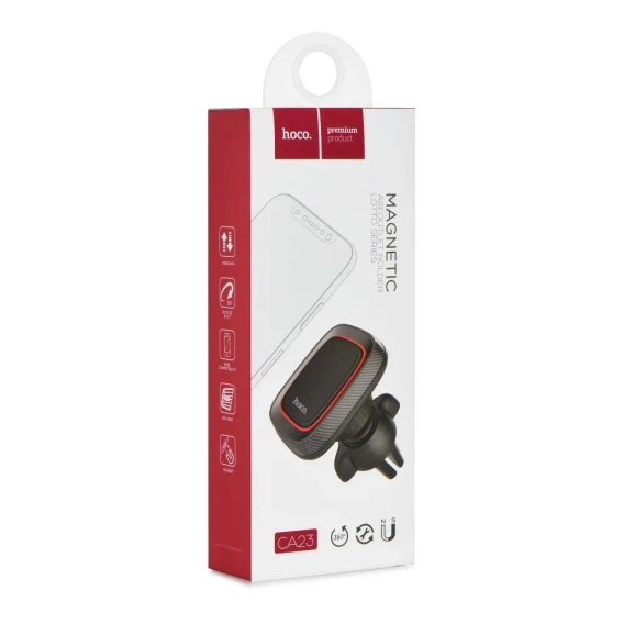 Uchwyt samochodowy HOCO CA23 magnetyczny do kratki – czarny