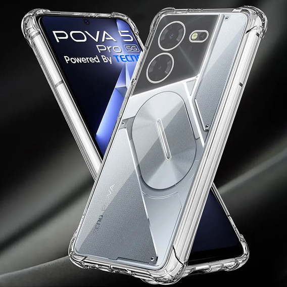Etui do Tecno Pova 5 Pro, Dropproof, przezroczyste