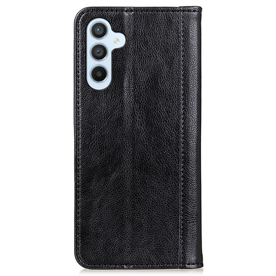 Etui do Samsung Galaxy S24 / S25, Wallet Litchi Leather, czarne