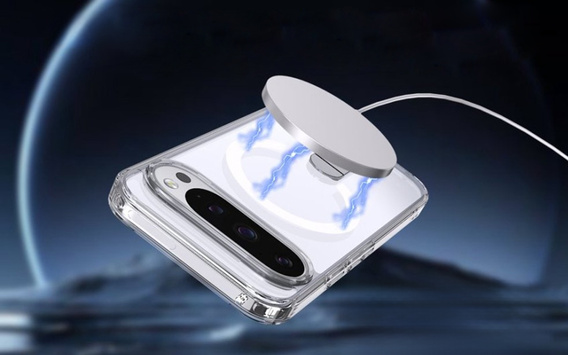 Etui Fusion Hybrid do Google Pixel 10 Pro XL, do MagSafe, z podstawką, przezroczyste