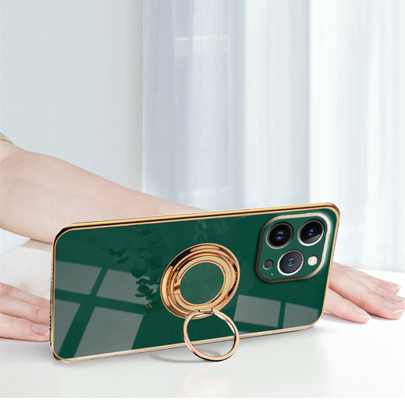 Etui do iPhone 14 Pro Max, Electro Ring, zielone