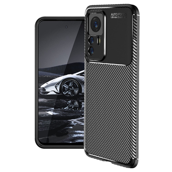 Etui do Xiaomi 12T, Carbon Gel, czarne