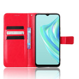 Etui z klapką do Infinix Hot 20i, Crazy Horse Wallet, czerwone