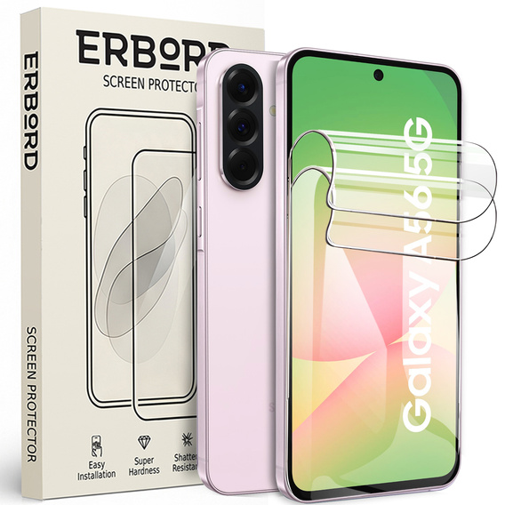 2x Folia Hydrożelowa ERBORD do Samsung Galaxy A56 5G – elastyczna ochrona ekranu bez kompromisów