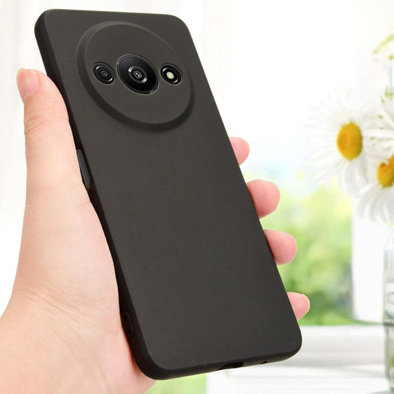 Etui cienkie do Xiaomi Redmi A3, Slim, czarne