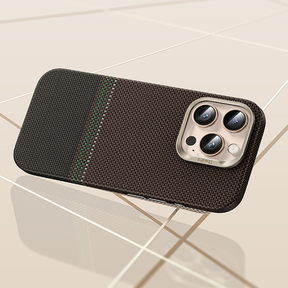 Etui BENKS Kevlar Magnetic Armor Pro Prestige 600D Y065 do MagSafe z aktywnym przyciskiem do iPhone 16 Pro