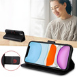 Etui z klapką do Samsung Galaxy M55 5G, Wallet Smart Magnet, czarne