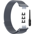 Pasek Bransoleta Milanese do Huawei Watch Fit, Szary