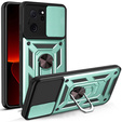 Etui pancerne do Xiaomi 13T / 13T Pro, CamShield Slide, zielone
