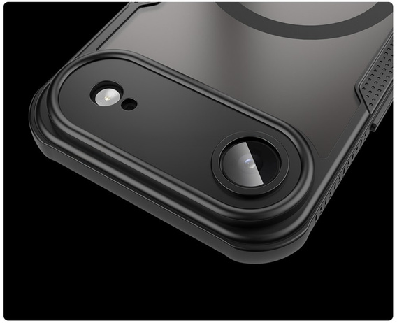 Etui pancerne do iPhone 17 Air, do MagSafe, matowe, czarne