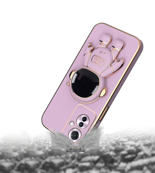 Etui do Oppo Reno 11F 5G, Astronaut, fioletowe