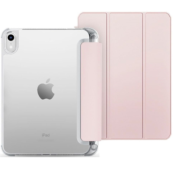 Etui do iPad 11" 2025 A16 (11 gen.) / iPad 10.9" 2022 (10 gen.), Pencil Hybrid, z miejscem na rysik, Różowe