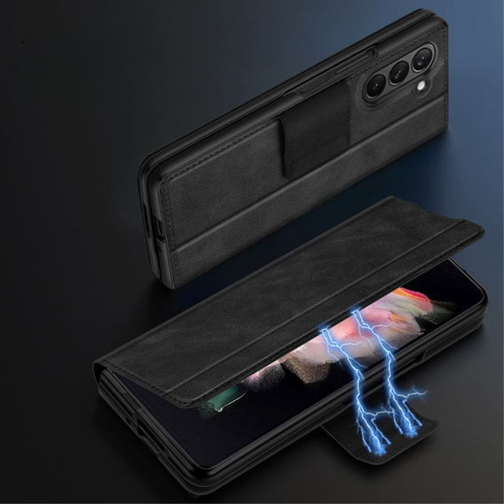 Etui z klapką do Samsung Galaxy Z Fold6 5G, Wallet, czarne