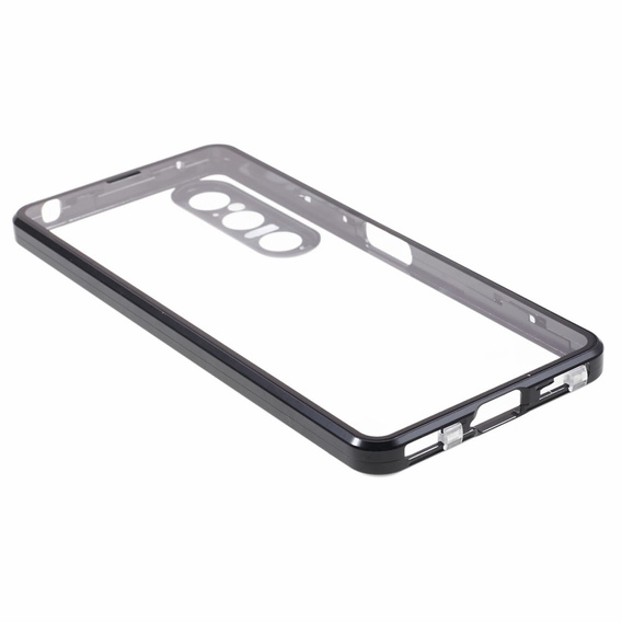 Etui do Sony Xperia 1 V, Magnetic Dual Glass, czarne