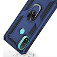 Etui pancerne do Motorola Moto E20/E30/E40, Nox Case Ring, niebieskie
