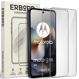 2x Szkło Hartowane ERBORD 9H Hard Glass do Motorola Moto G56 5G – codzienna ochrona w eleganckim wydaniu