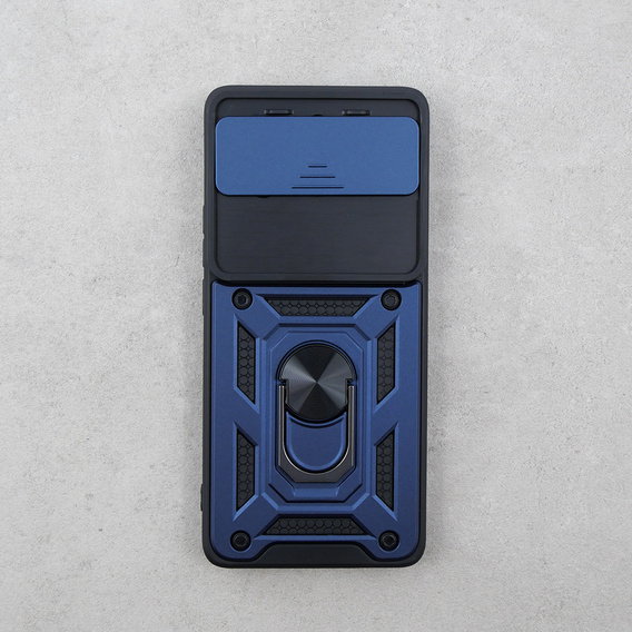 Etui pancerne do Realme 11 Pro 5G / 11 Pro+ 5G, CamShield Slide, niebieskie