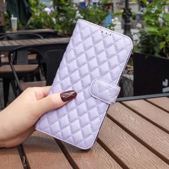 Etui z klapką do Xiaomi Redmi Note 13 Pro 5G, Wallet, BINFEN COLOR, fioletowe