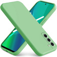 Etui do Samsung Galaxy S21 FE, Silicone Lite, miętowe