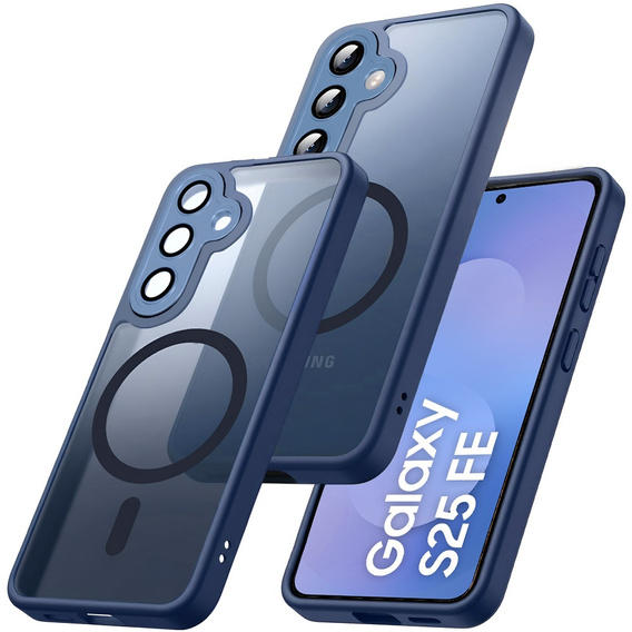 Etui Matt Case do iPhone 17 Pro, do MagSafe, półprzezroczyste niebieskie