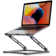 Aluminiowa podstawka do laptopa, stojak Tech-Protect  - Szary