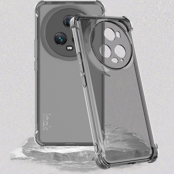 Etui IMAK do Honor Magic 5 Pro, Dropproof, przezroczyste / czarne