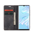 Etui CASEME do Huawei P30 Pro, Leather Wallet Case, czarne