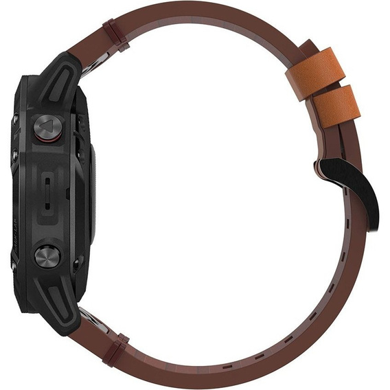 Skórzany Pasek Quickfit do Garmin Fenix 22mm, Brązowy