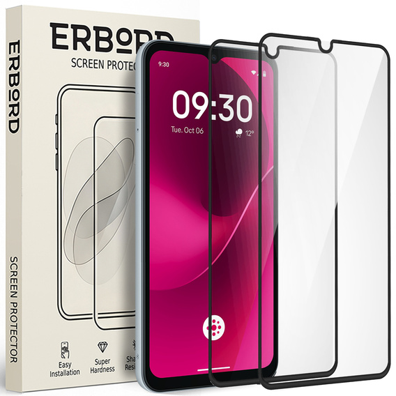 2x Szkło Hartowane ERBORD 3D do T Phone 3 5G