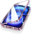 Etui Magnetic Dual Glass MagSafe do iPhone 16, różowe rose gold