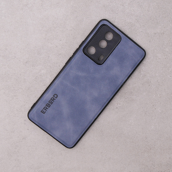 Etui do Xiaomi 13 Lite, ERBORD Business, z blaszką do uchwytów samochodowych, niebieskie