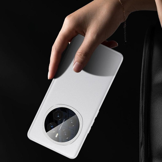 Etui do Honor Magic 7 Pro 5G, Leather Hybrid MagSafe, szary