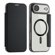 Etui z klapką do iPhone Air, RFID Wallet MagSafe z ochroną aparatu, czarne