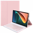 Etui z klawiaturą do Xiaomi Pad 5/5 Pro, różowe rose gold