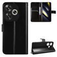 Etui z klapką do Xiaomi Poco F6, Crazy Horse Wallet, czarne