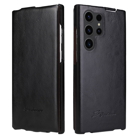 Etui do Samsung Galaxy S25 Ultra z klapką pionową – czarne