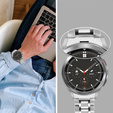 Pasek Bransoleta do Samsung Galaxy Watch 4/5/6 40/42/43/44/45/46/47mm, Srebrna