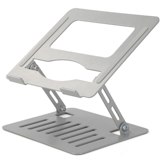 Aluminiowa podstawka do laptopa do 17" cali, szara