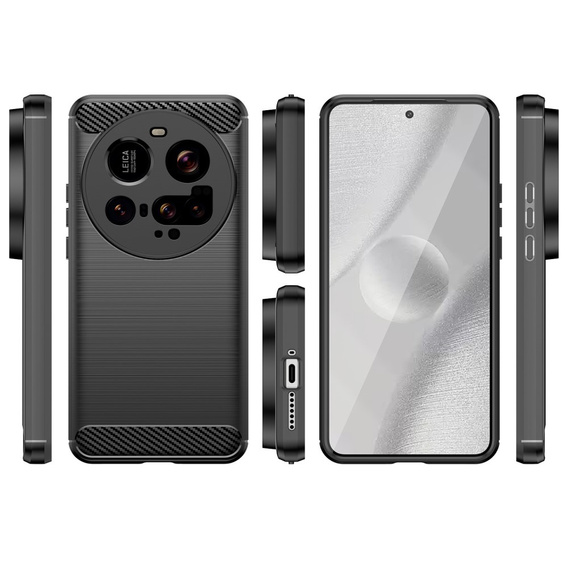 Etui do Xiaomi 15 Ultra, Carbon, czarne