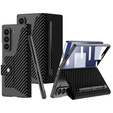 Etui portfelowe z klapką carbon czarny do Samsung Galaxy Z Fold 7 5G