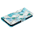 Etui z klapką do Xiaomi Redmi 13C / Poco C65, Wallet, Marble zielone