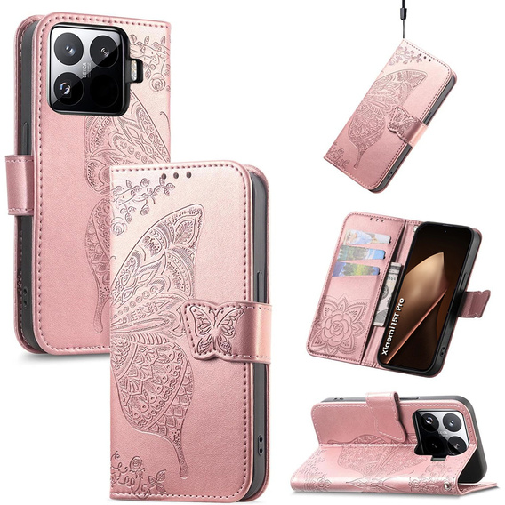 Etui z klapką Butterfly do Xiaomi 15T Pro