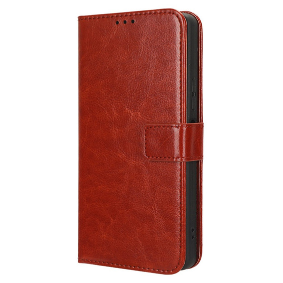 Etui z klapką do Infinix Note 30 Pro 4G, Crazy Horse Wallet, brązowe